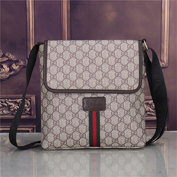 New Fashion Men's Handbag High Quality Leather Neutral Travel Bag Hy451717 Men's Shoulder Bag