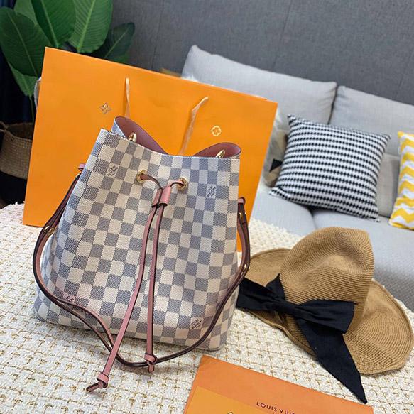 Designer handbags High quality Luxury Drawstring Coated canvas Brand Shoulder bag large capacity Women Crossbody Bucket bag L190501-3