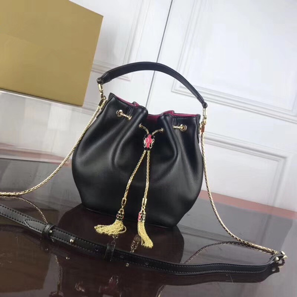 2019 latest hot sale high recommend woman handbag lady fashion luxury design B Snakehead style bucket crossbody shoulder drawstring bag