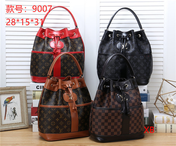 New women's handbags classic bucket tote bag fashion shoulder bag high-end leather Messenger bag beautiful ladies must