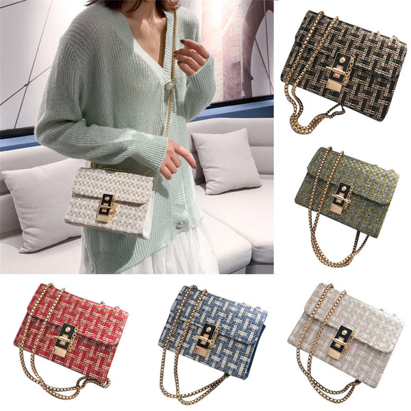 Crossbody Bag Women Solid Small Square Bag Wild Casual Messenger Handbag Banquet Shoulder 2019 NewFemale Leisure