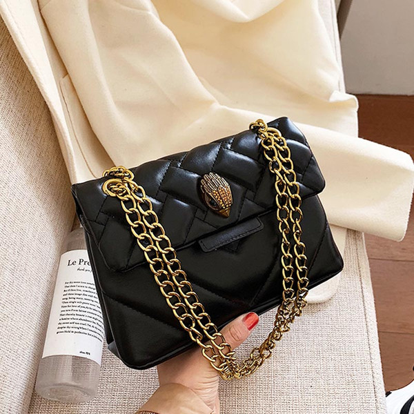 Vintage Small Messenger Bag Classic Baguette Shoulder Bags For Women 2019 Leather Handbag Female Chain Crossbody Bags Bolsa