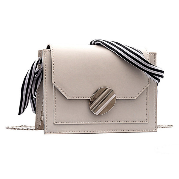 Thin Chain Retro Style Shoulder Bag Female Fashion Crossbody Bag New Summer New Style Pu Satin Handbag