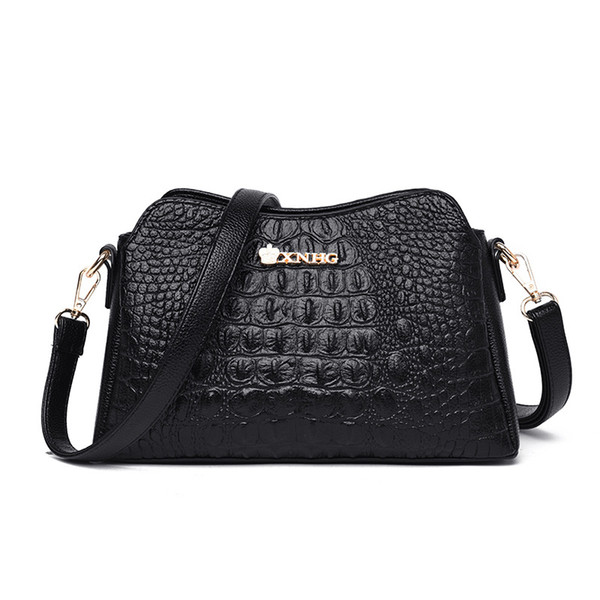 Hot Selling High Quality Flap Women's Genuine Leather Handbags Alligator Shoulder CrossBody Bags For Women Tote Bags