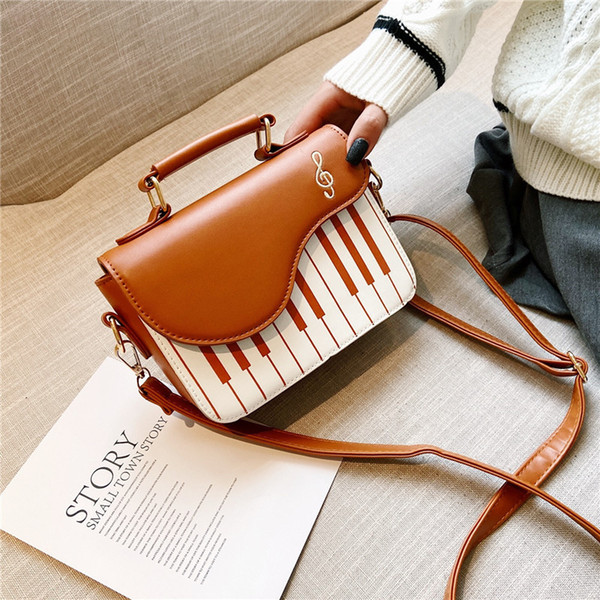 2019 new women bag shoulder bag fashion ladies piano small square ladies messenger