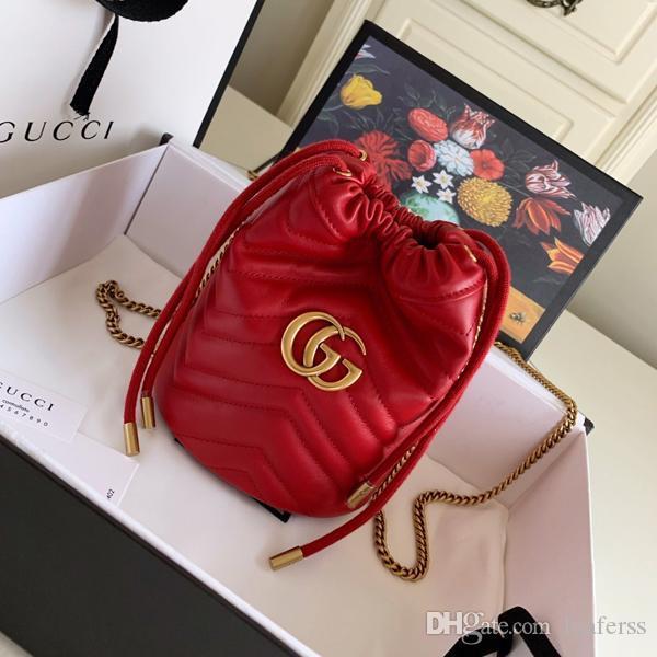 2020 High-quality women's fashion luxury handbag women's handbag fashion messenger bag luxury handbag mini bucket bag size 17x19x1