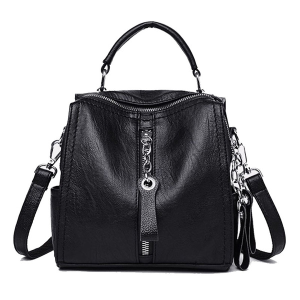 Fashion Leather Handbag New Multi-function Large Capacity Designer Women's Shoulder Bags Women Bags 2019 Big Female Casual Tote