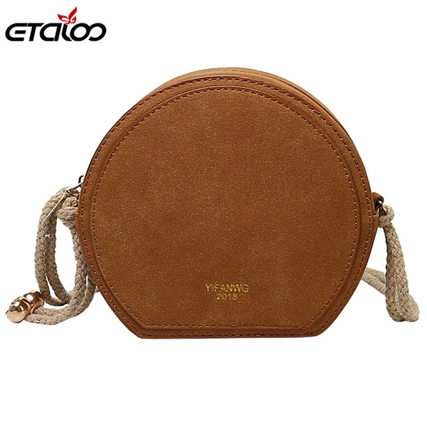 Circular Design Fashion Women Shoulder Bag Leather Women's Crossbody Messenger Bags Ladies Purse Female Round Handbag