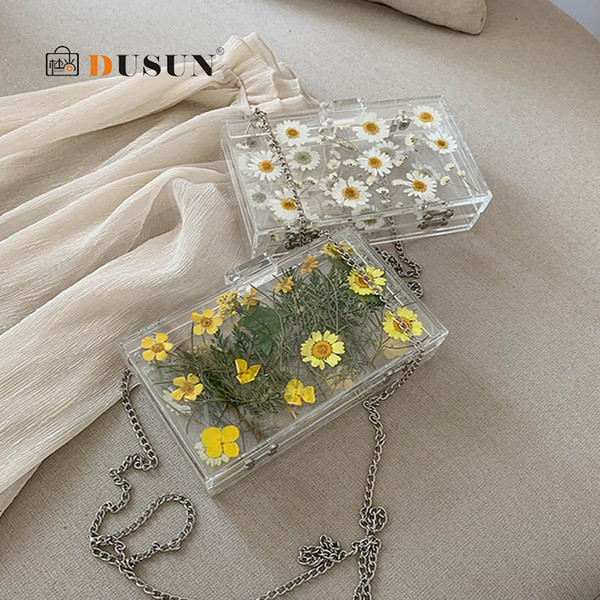 Fashion Acrylic Transparent Shoulder Bag Women Bags High Quality PVC Crossbody Bags For Women Shoulder Messenger Bag handbags