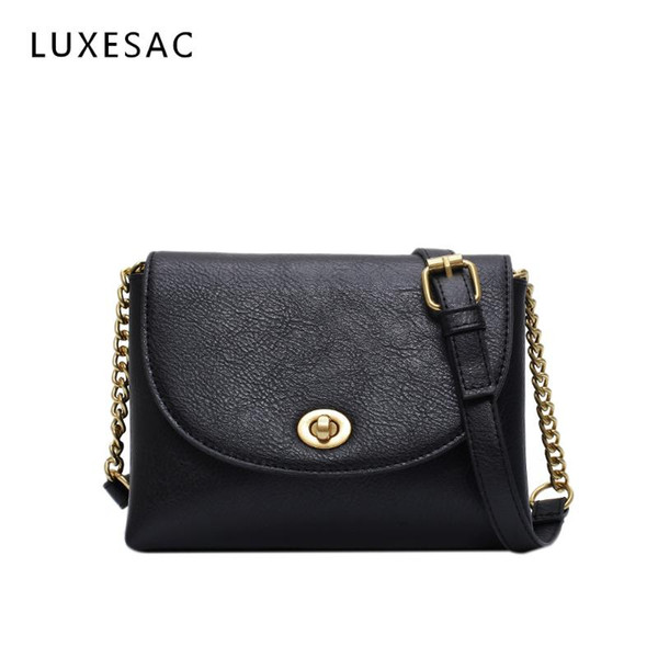 Handbag Bag Female Solid Bags for Girls Hasp Women Crossbody Bags for Women Messenger Leather Small Chain Bag Sac Femme