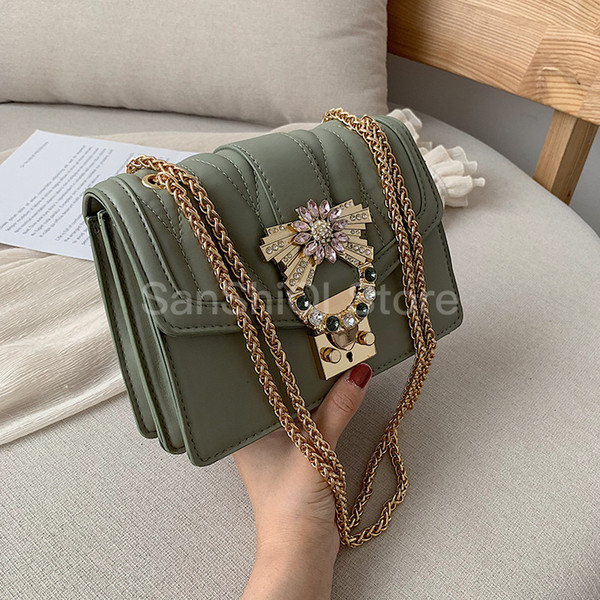 Shoulder Worean Bag luxury handbags women bags designer Version Luxury Wild Girls Small Square Messenger Bag bolsa feminina