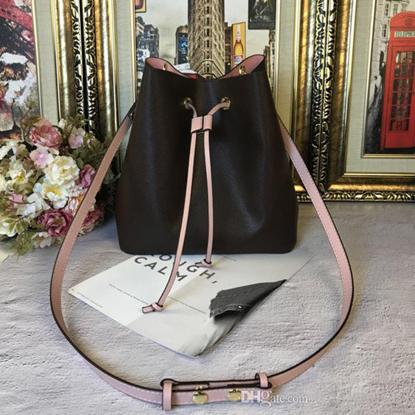 shoulder bags Noe leather bucket bag women famous brands designer handbags high quality flower printing crossbody bag purse check