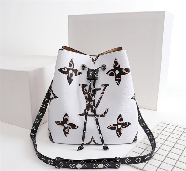 Luxury brand bucket bag designer wallet ladies handbag fashion leather shoulder strap designer ladies drawstring shoulder bag