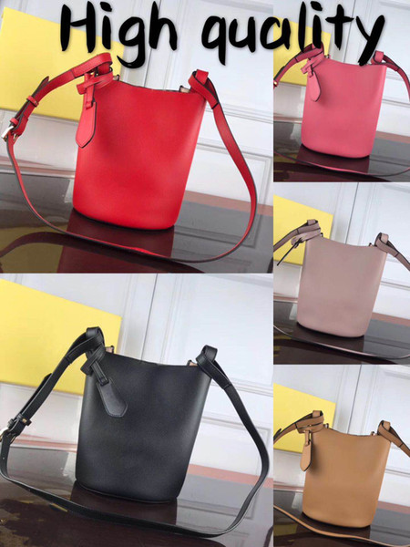 Bucket bag 2019 spring fashion PVC leather handbags top quality famous brand designer package reversible handbag