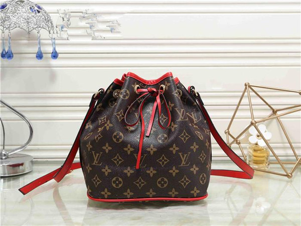 Women Fashion Letter Stitching Tied Bucket Bucket Handbag Personality Fashion Multi -Color Diagonal Cross Bag Shoulder Bag