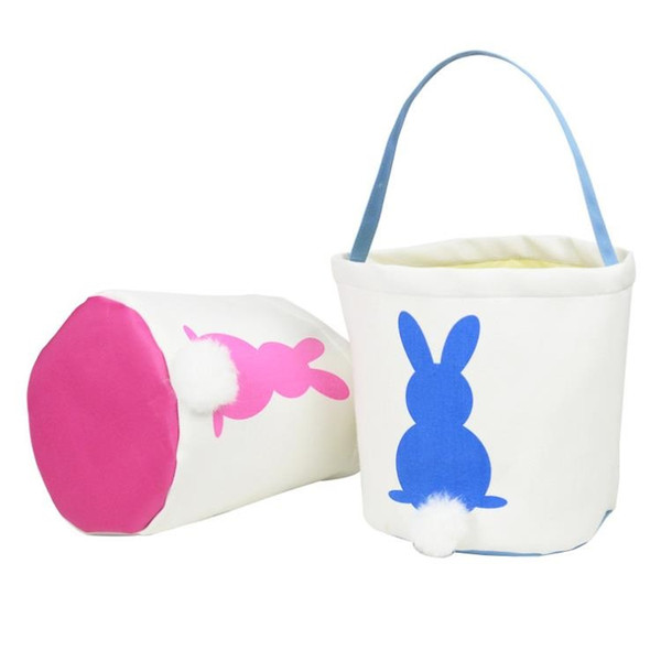 New cute animal handbag Easter basket Rabbit bag Easter fashion round bottom bucket bags shoulder bags T8D012