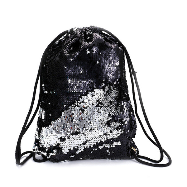 Mermaid sequin flip sequins drawstring bundle bag beach student sequin bag bundle