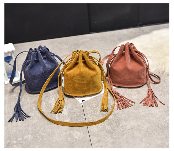 Newly Designer handbags high quality Women Bag Messenger Bags New Handbag Tassel Bucket Shoulder Handbags Crossbody