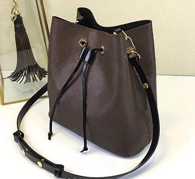 Top quality neonoe real oxidizing leather shoulder Noé noe bucket bag women Fashion handbags crossbody purse twist #44022