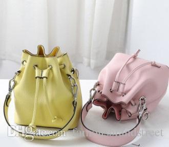 Single shoulder slung handbags mini bucket bag simple casual leather womensbags wild bucket bag brand handbags high quality luxury women bag