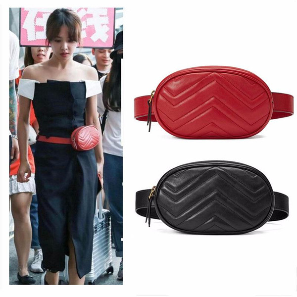 HOT! Women Waist Bag Mini Round Belt Bag Pouch Fashion Quilted Leather Fanny Pack Casual Ladies Crossbody Travel Chest Bag