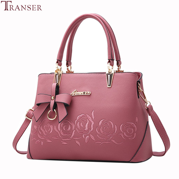 Transer New Women's Handbag Pure Color Fashion Brand Women Handbag PU Leather Large Ladies Casual Tote Bags 2019Bolso Mujer ##4