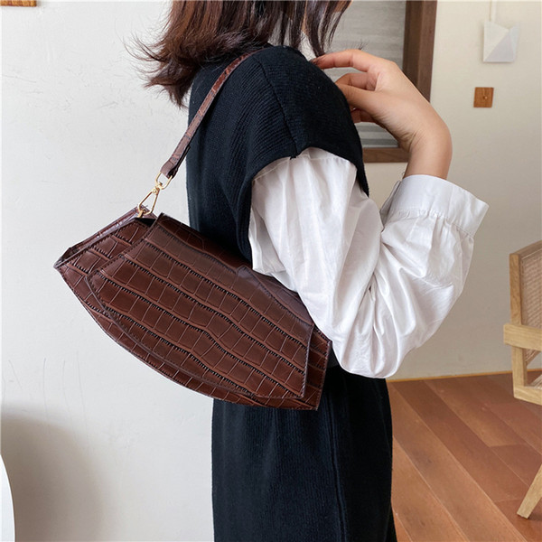 Luxury Handbags Women Bags 2019 New Fashion Retro Women Crossbody Bag Underarm Package Shoulder Stone Handbag schoudertas dames