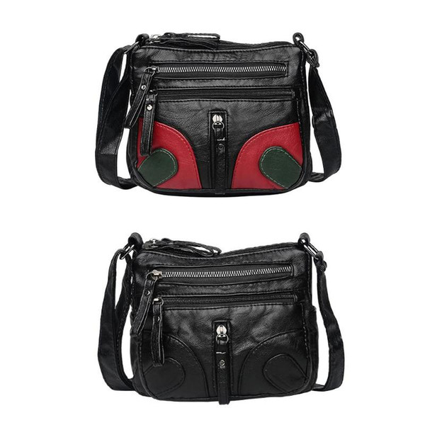 Vintage Soft PU Leather Handbags Casual Women Girls Shoulder Messenger Bags