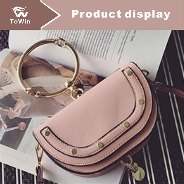 New Women Designer Handbags Metal Ring Crossbody Bag Classic Fashion Shoulder Bags Women Bag Lady Totes Handbag Boston Bags Purse Wallet