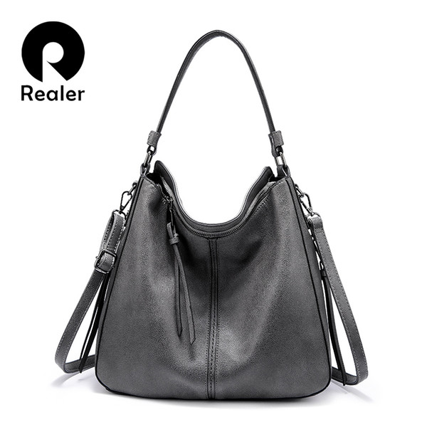 REALER women handbags classic shoulder crossbody bag female casual large capacity totes high quality ladies hobos messenger bags