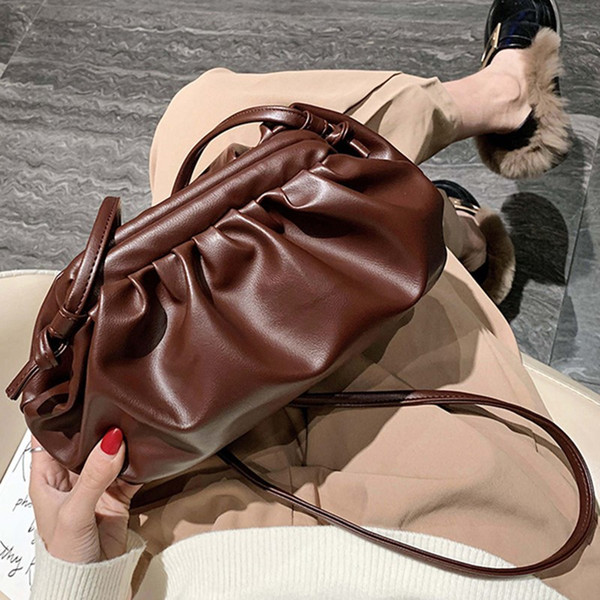 Fashion Cloud Women Crossbody Shoulder Bags 2019 Soft PU Leather Luxury Designer Clutches Ladies Messenger Bags Female Purses