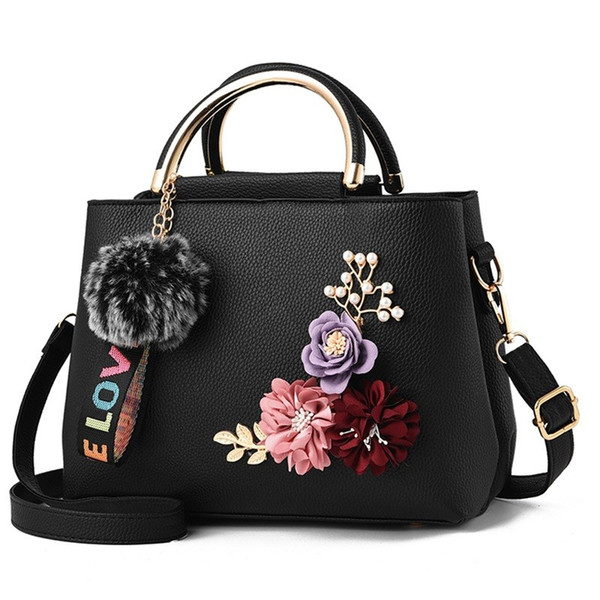 AUAU-Flowers Women's Tote Leather Clutch Bag Small Ladies Handbags Women Messenger Bags Sac