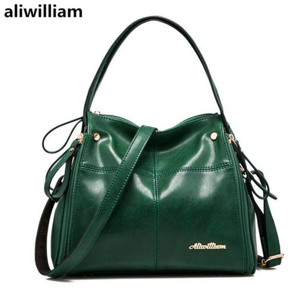 Aliwilliam Pure Leather Ladies Brand Shoulder Bag 2017 New Leather Bag Fashion Handbag Messenger Handbags Classic