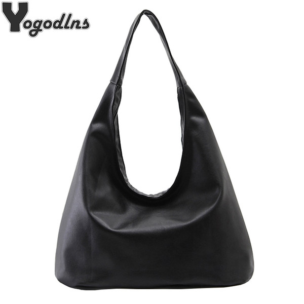 2019 Fashion Female Bag Ladies Soft PU Leather Bag Dumpling Shape Handbag Vintage Messenger Large Capacity Shoulder #126026