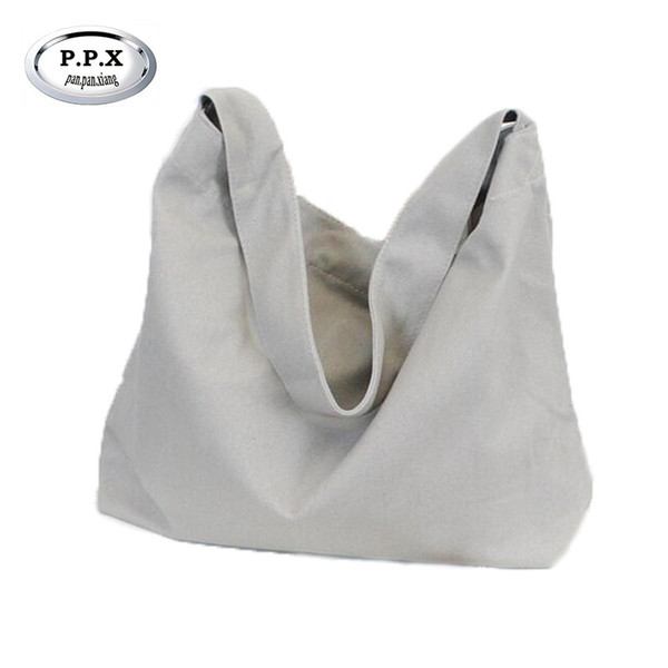 P.P.X Wear-resisting Canvas Shopper Bag Casual Women's Shoulder Bag Japan And Korean Style Handbag Joker Messenger Bags M553