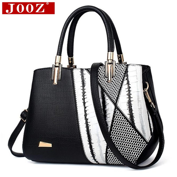 JOOZ Fashion Serpentine Woman Shoulder bags Famous Brand Design Women Luxury Leather Handbags Mujer Bolsas patchwork Hobos totes