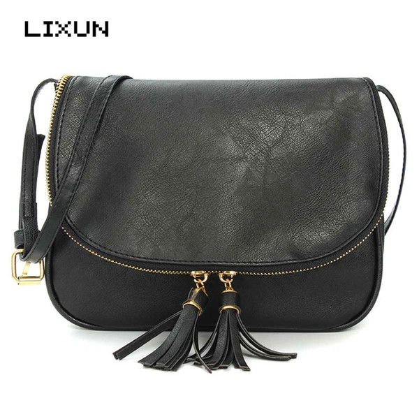 Wholesale- LIXUN Fashion Small Bag Ladies Messenger Bags Soft PU Leather Handbags Crossbody Bag For Women Clutches Girls Bolsas Femininas