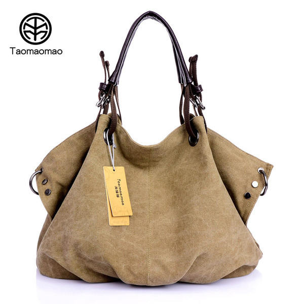 TAOMAOMAO Women Shoulder Bags 2018 Bag Canvas Big Handbag Tote Shopping Bag Top-Handle Sac a Main Femmes Bolsos Mujer YM119