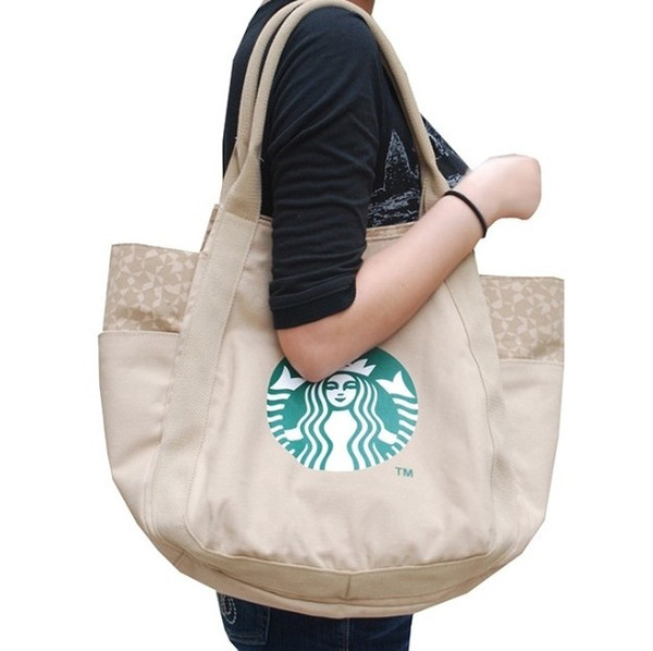 2017 Hot Starbucks women handbag Japan fashion brand Canvas shopping bag High quality shoulder bag 4 colors