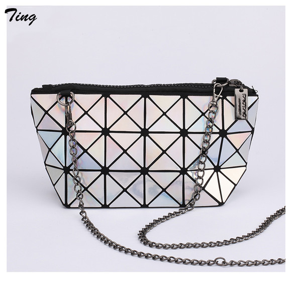 Wholesale-2016 cc baobao fashion brand silver mini shoulder bags with chain sac crossbody bags for women envelope clutch purse evening bag