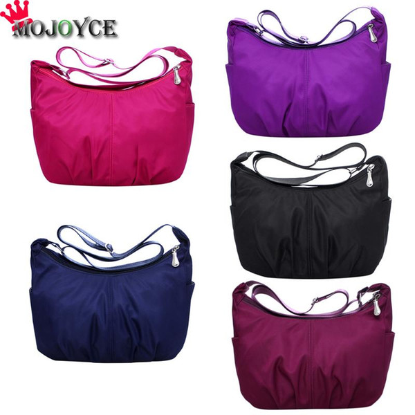 Waterproof Nylon Women Messenger Bags Female Hobos Crossbody Shoulder Bags Casual Clutch Carteira Vintage Hobos Ladies Handbags