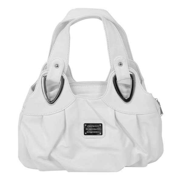 Fashion handbag Women PU leather Bag Tote Bag Handbags Satchel -Matte White