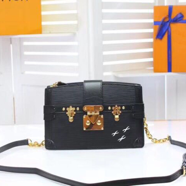 2019 Wholesale Designer clutch Box Original Handbags Evening Bags Excellent Quality Leather purse petite malle Box Messenger Shoulder Bag