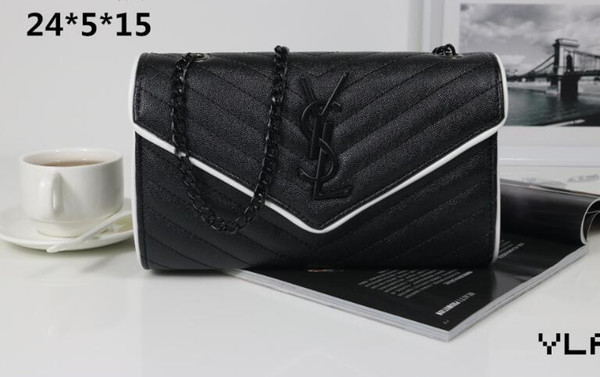 Wholesale-Luxury Designer shoulder bags fashion brand women's bag package handbag Cross body Messenger chain bags pocket size24*5*15cm