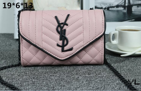 Wholesale-Luxury Designer shoulder bags fashion brand women's package handbag Cross body shoulder Messenger chain bags pocket size19*6*13cm