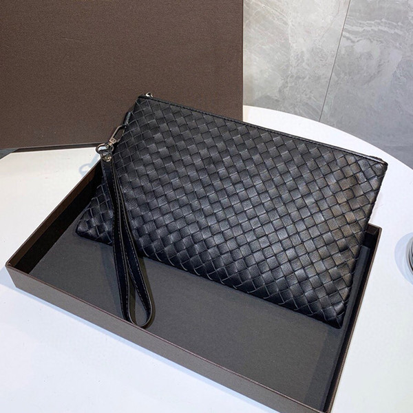 Classic Knitting clutch bag Luxury designer handbags Men's wallet envelope bag 27*16 cm free shipping good