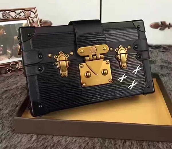 2019 Wholesale Designer clutch Box Original Handbags Evening Bags Excellent Quality Leather purse Fashion Box Brick Messenger Shoulder Bag