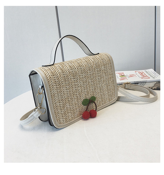 Designer-Women Vintage Handmade Crossbody bag For Women Summer Beach Straw Handbag Flap For Ladies Weave Bag Casual Purse Drop Shipping