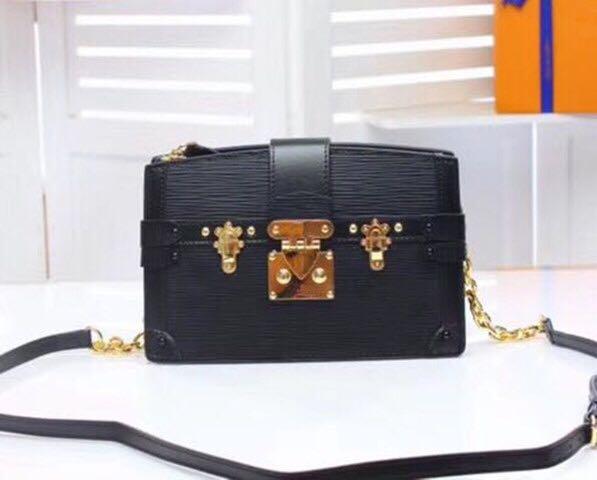 2019 Wholesale Designer clutch Box Original Handbags Evening Bags Excellent Quality Leather purse petite malle Box Messenger Shoulder Bag