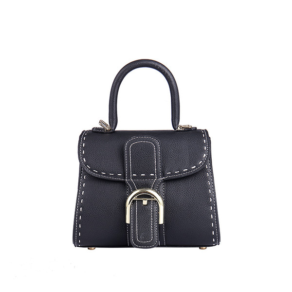 2018 Wholesale Luxury Famous Brand Women PU Promotional Tote Bag Black Shoulder Crossbody Bag With Lock Flap